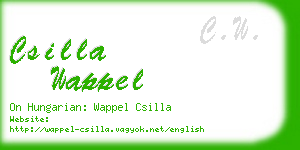 csilla wappel business card